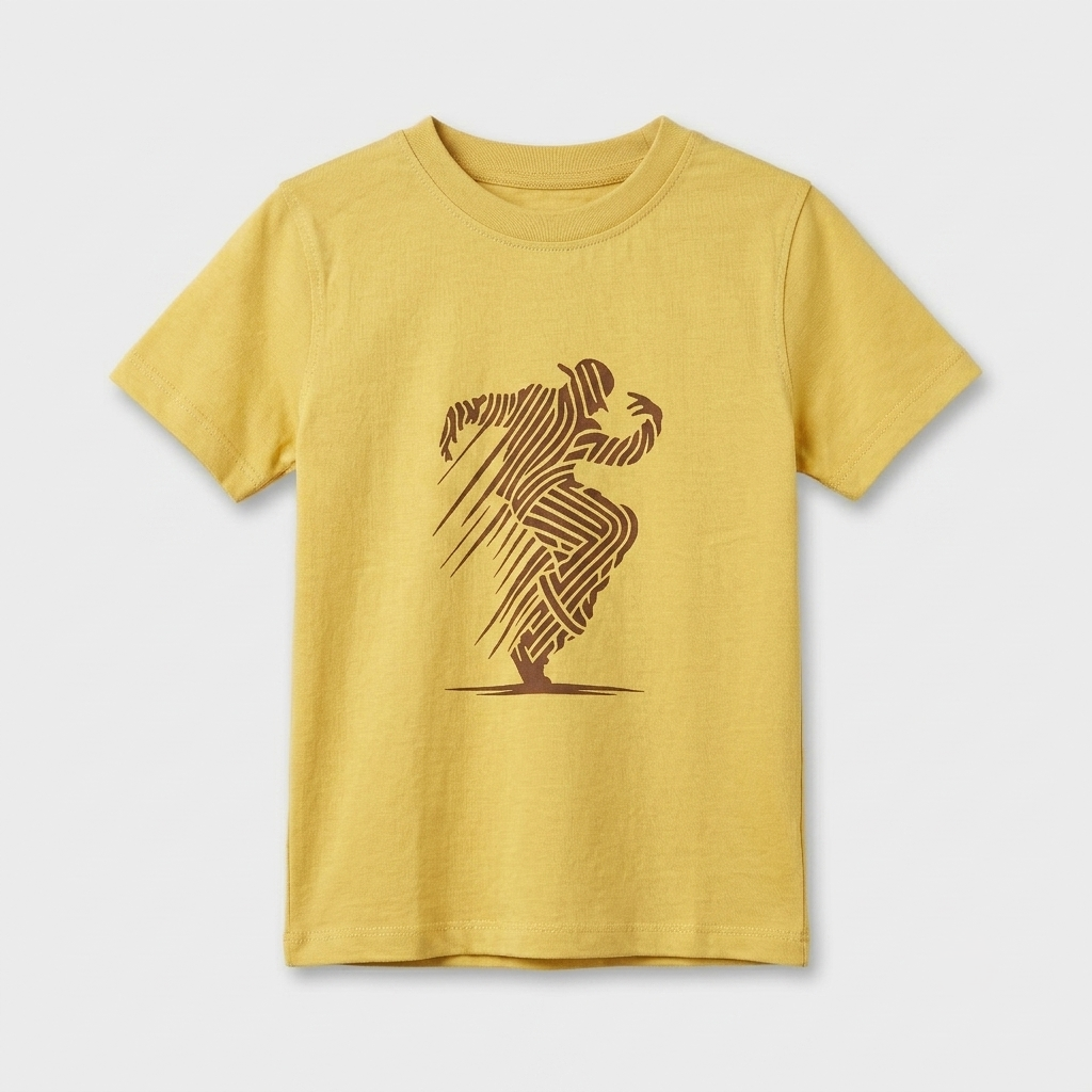 Printed Mustard Tee